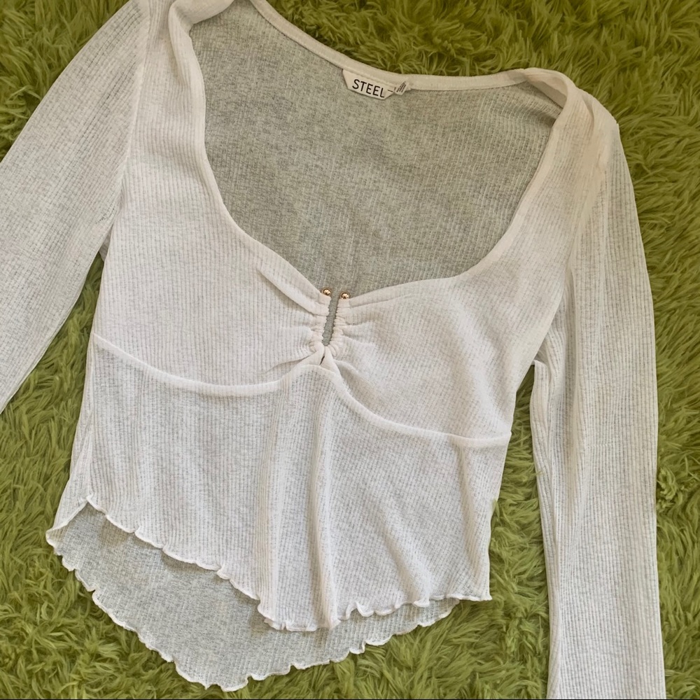 AMANDA STEELE HARLEY TOP WHITE 90s INSPIRED SMALL